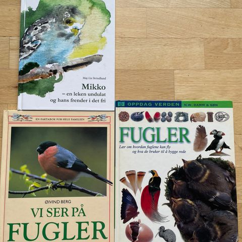 Bokpakke om fugler 3 bøker