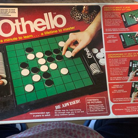 Othello Brettspill komplett med instruksjoner .