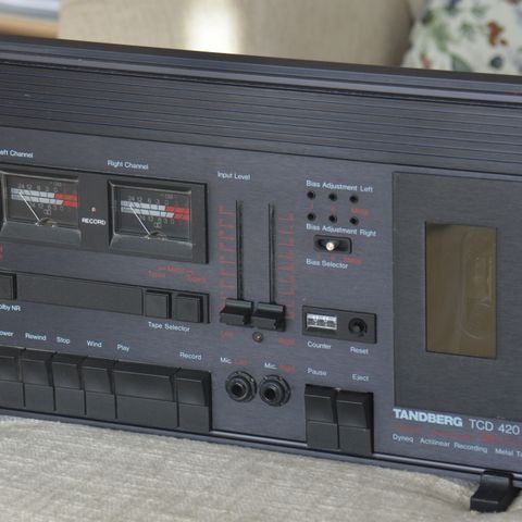 Sjelden pen 1 eiers Tandberg TCD 420 Cassette deck