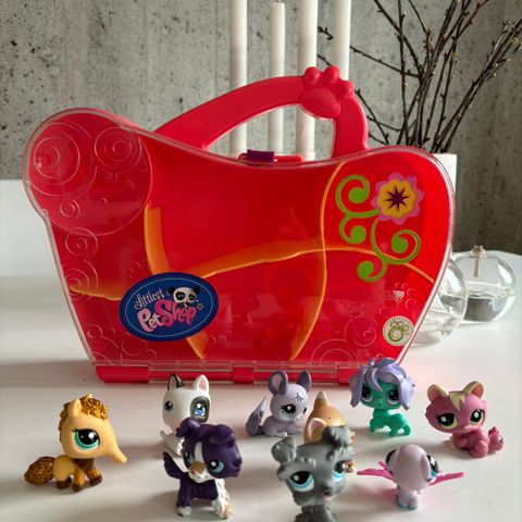 Littlest Pet Shop Figurer med oppbevaringsboks