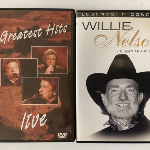Johnny Cash /Willie Nelson - Greatest hits live/ The man and his Music - (2 DVD)