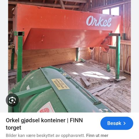 Orkel container ønskes kjøpt