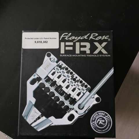 Floyd Rose FRX Black. Locking tremolo for Gibson (Les Paul, SG etc) gitarer.