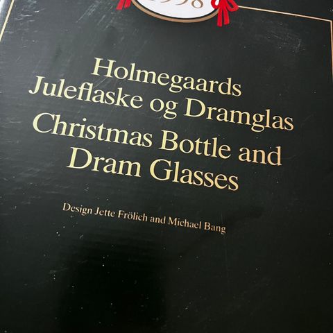 Holmegaards juledrammeglass sett 1998