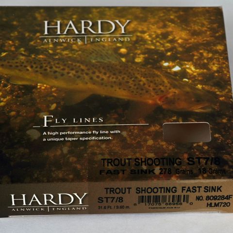 Ny i eske Hardy Shooting Head ST 7/8 Fast Sink