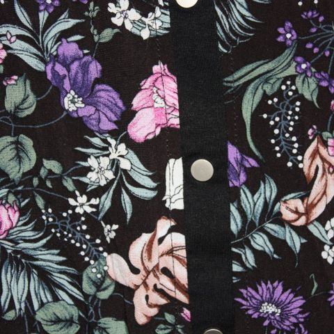 Blomstrete penbluse/-jakke med tag fra Studio Clothing str XS=38/40