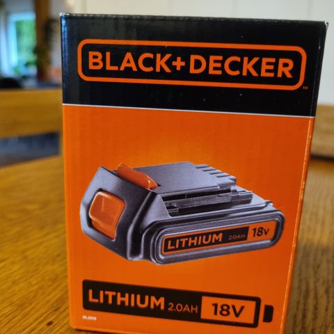 Black &Decker lithium 2,0 ah  18 v