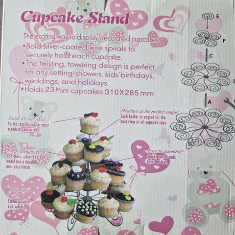 Mini cupcake stand -ikke brukt