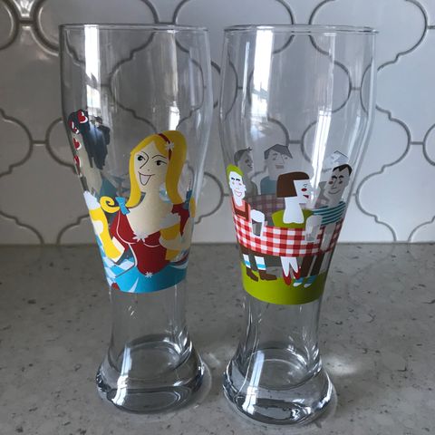 Pair of Ritzenhoff Collectible German Beer Glasses