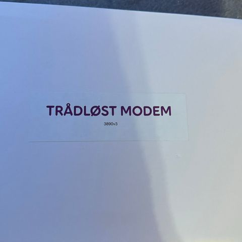 TRÄDLOST MODEM 3890v3