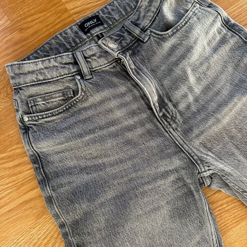 Emily jeans fra Only, grå, str 27 x 34