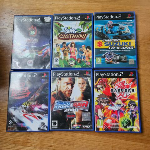 Diverse ps2 spill