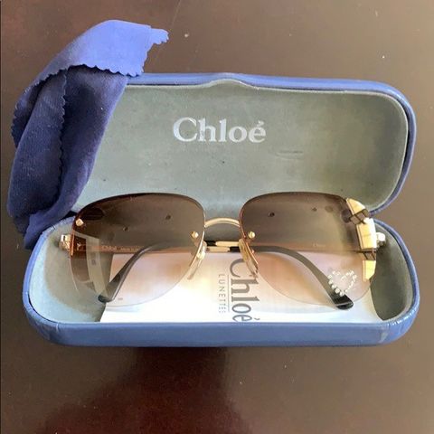 Chloe Vintage Heart Rhinestone sunglasses