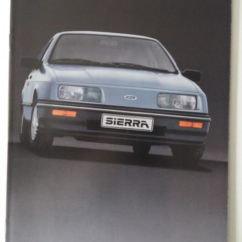 Ford Sierra -brosjyre. (NORSK)