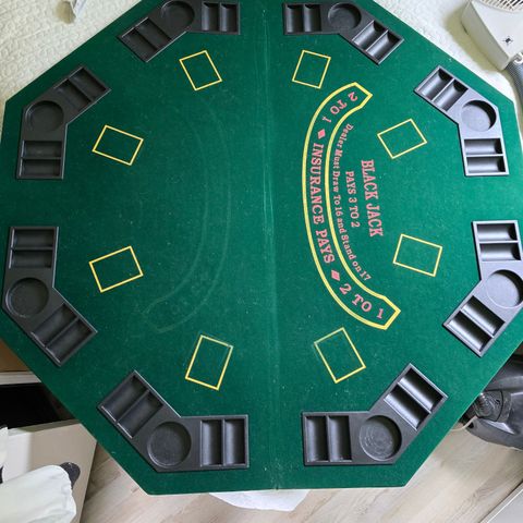 Sammenleggbart Pokerbord
