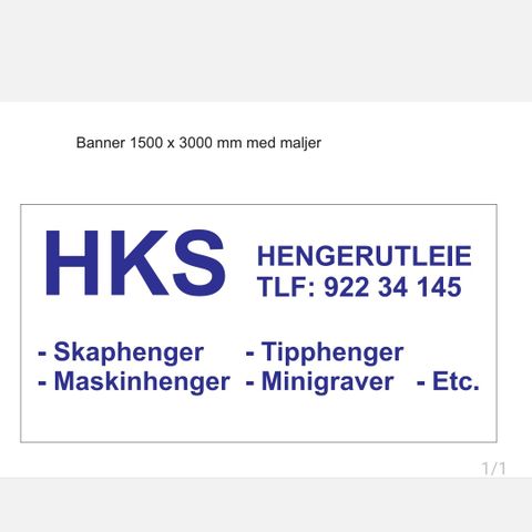 Skaphengere/Tipphenger/maskinhenger/mannskapbrakke/minigraver  2 t