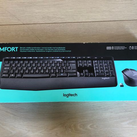 Logitech MK345 - trådløs mus og et trådløst tastatur