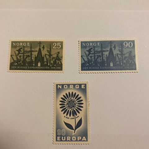 Norge  1964  NK* 555  NK** 556 557  Postfrisk