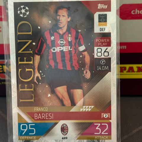 Franco Baresi Fotballkort