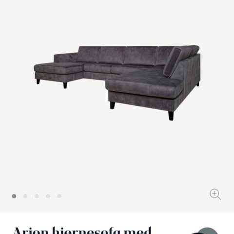 Hjørnesofa med sjeselong Arion