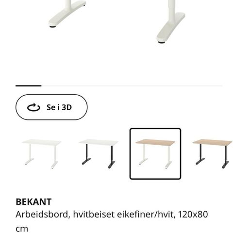 Bekant skrivebord fra IKEA
