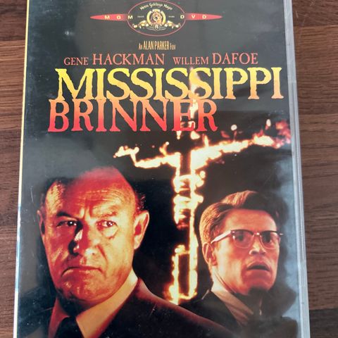 DVD . Mississippi Brinner .Gene Hackman