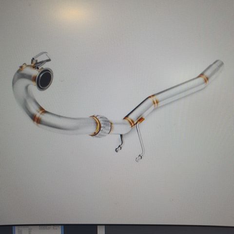 DOWNPIPE til caddy 1.9/2.0 tdi