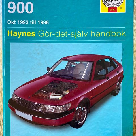 Haynes reparasjonshåndbok Saab 900