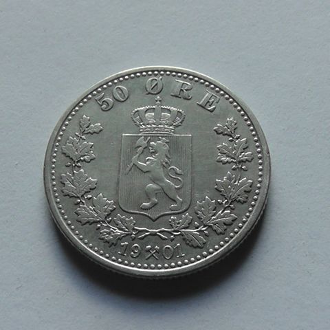 50 ØRE N 1901 sølv