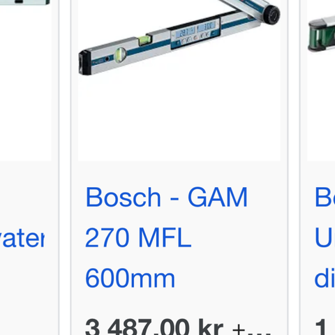 Bosch vinkel/grade vater. Model: gam 270 professional
