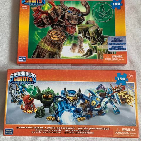 Skylanders 2stk Puslespill (100 og 150 brikker)