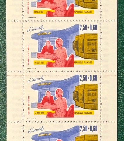 Frankrike 1992 - Frimerkets dag - postfriskt hefte (F205)