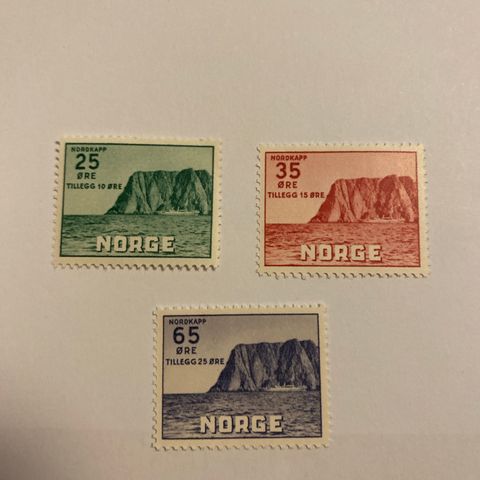 Norge  1957  NK 445-47  Postfrisk**  Nordkapp V