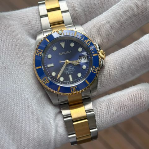 ‘’Bluesy’’ Two-tone Submariner Homage - Seiko Mod