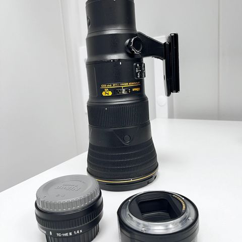 Nikon AF-S 500mm PF with Nikon TC1.4iii ( FTZ-II included, if requested)