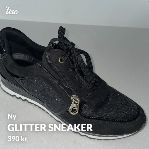 Sneaker med glitter