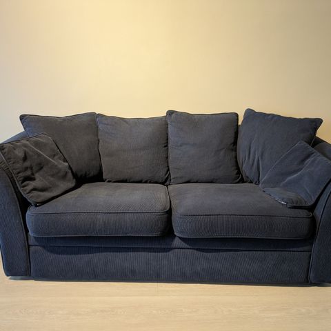 Blå sofa