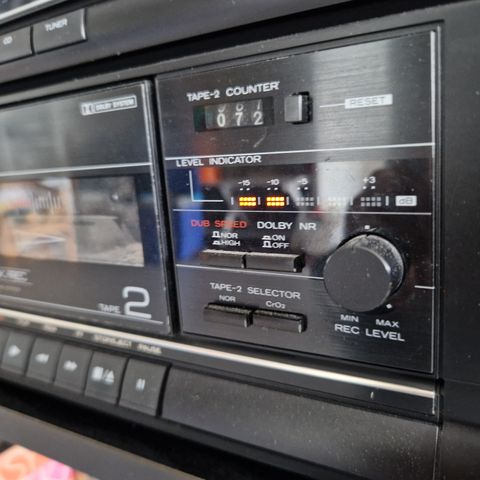 Hitachi stereoanlegg fra 1988