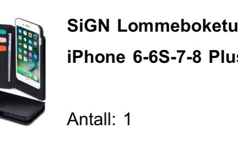 iPhone 6-6S-7-8 pluss deksel