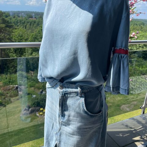 IBEN  topp / bluse i  denim