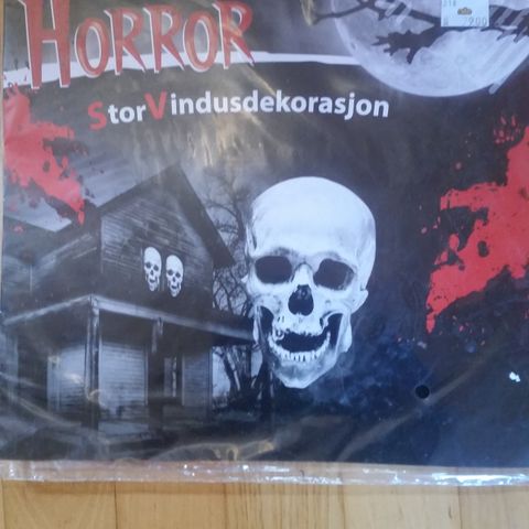 Stor Vindusdekorasjon - Halloween dekorasjon