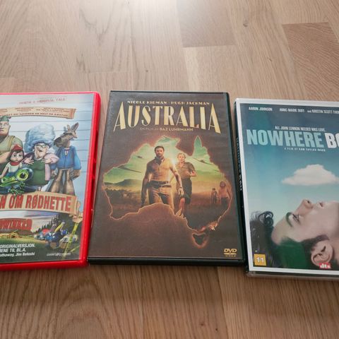 Australia, Nowhere Boy og Sannheten om rødhette DVD