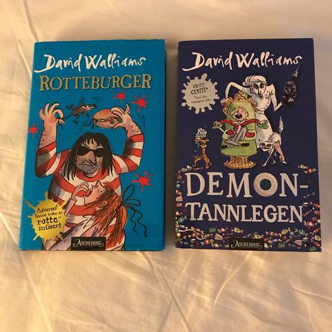 Barnebok ‘Demontannlegen’ og ‘Rotteburger’, av David Walliams