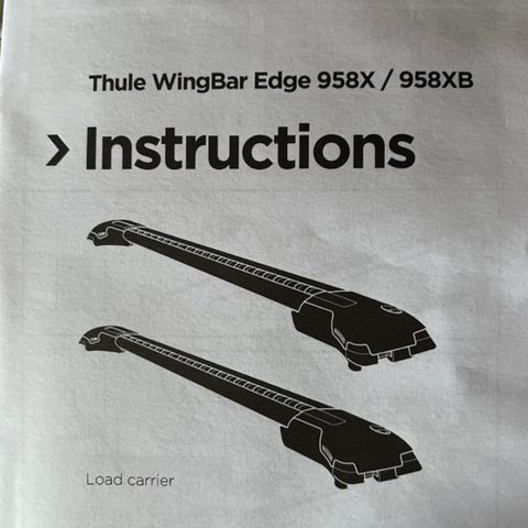 Thule wingbar Edge 9582