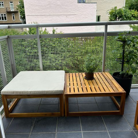 Populære møbler til balkong eller hage