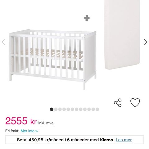 Jeg kjøpte den, men jeg brukte den ikke, babyen ville ikke sove der .