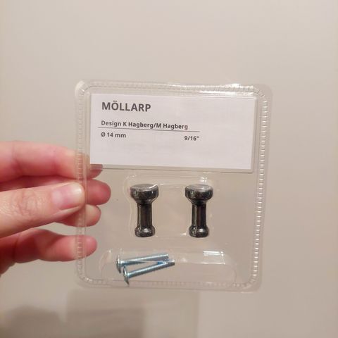 Ikea Möllarp 2pk knotter x 17 pk