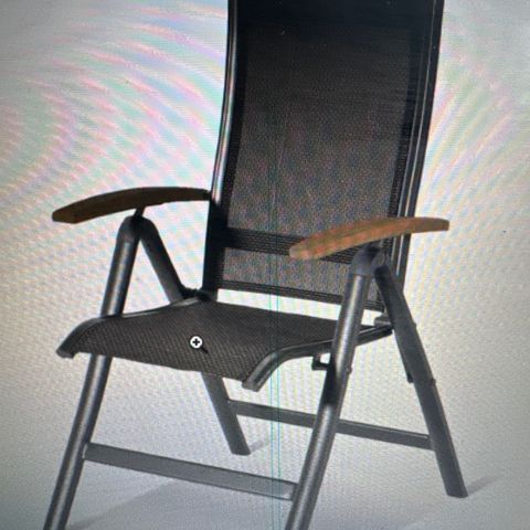 6 stk Hartman posisjons stoler i aluminium. Nye Toledo stoler