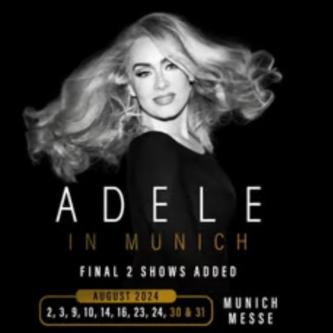 2 billetter til Adele in Munich den 24.08.2024