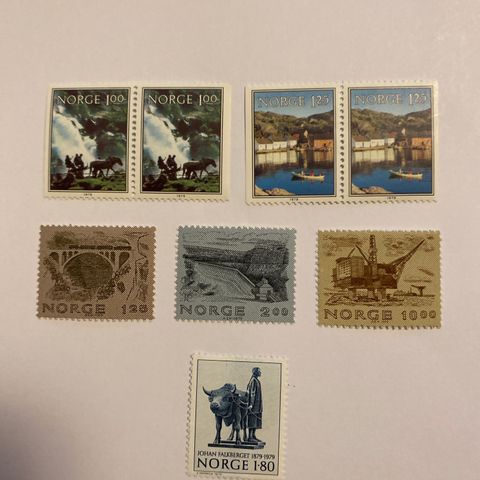 Norge  1979  NK** 843-844 846-849  Postfrisk